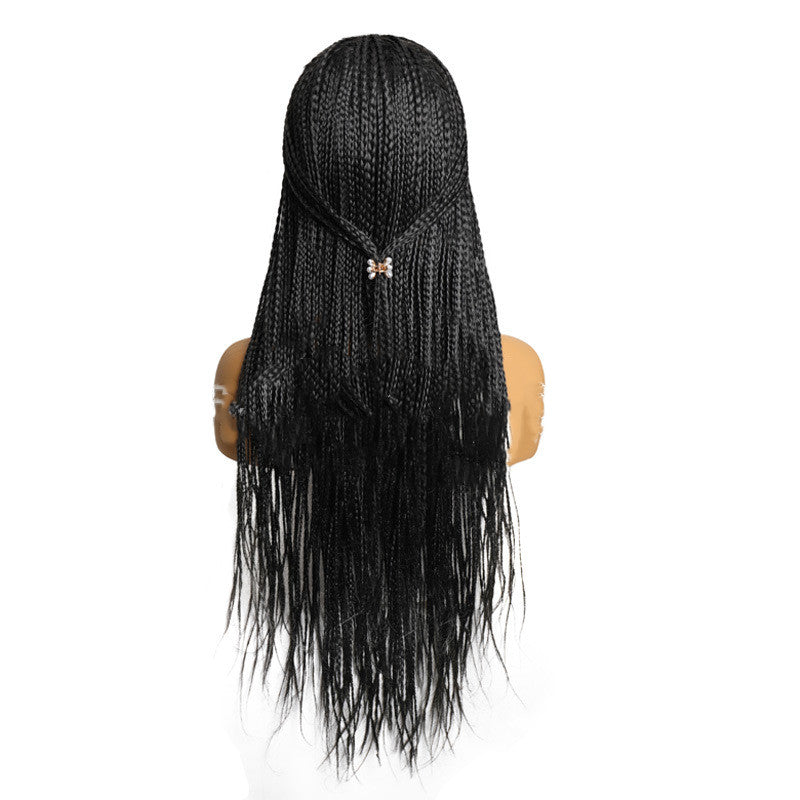 Cheveux européens et américains de soie glacée avec Turban Wig à trois brins Braid Brésilien crochet Stre