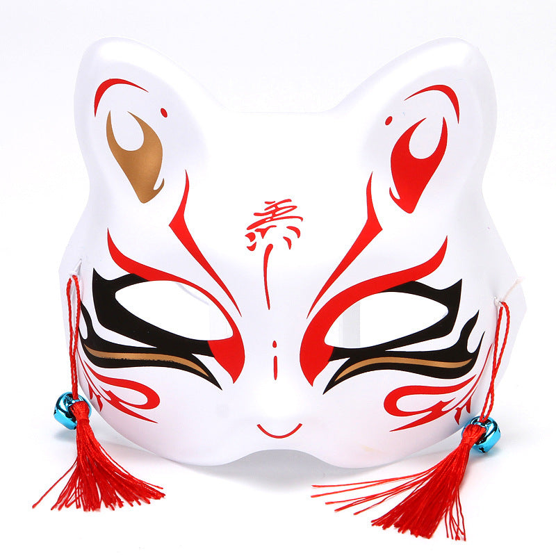 Style japonais populaire demi-chat visage et vent chimes habiller Fox Masque Cosplay enfants