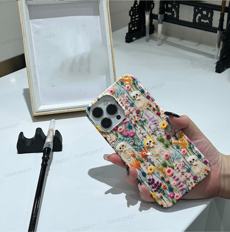 Rétro huile peinture boîtier de téléphone