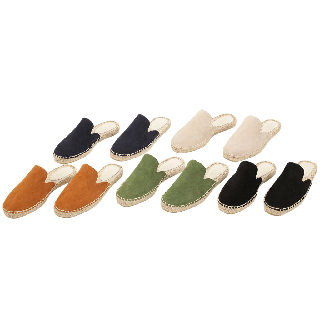 Chaussure de pêche à la main en chanvre Toile tissée et chaussons en cuir nubuck
