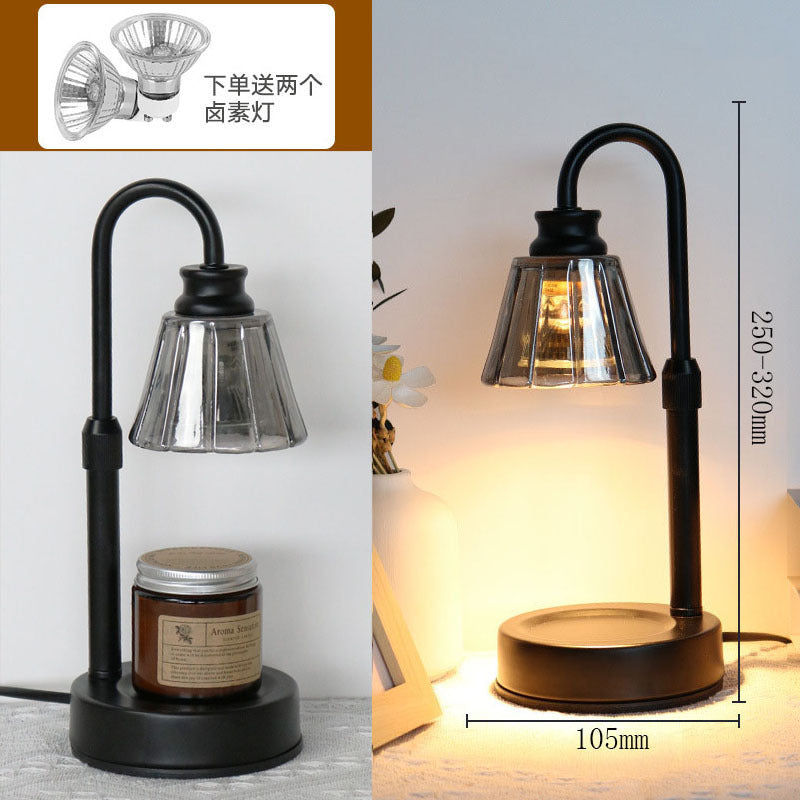 Aromatherapy Lampe à bougie de fusion de brûleur Lampe à bougie parfumée noire pour Amazon
