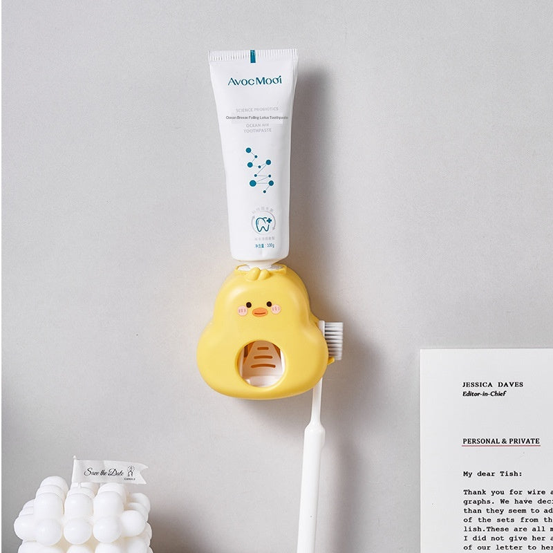 Distributeur automatique de dentifrice mural pour ménage