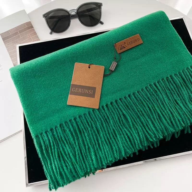 Écharpe de gobelets à la mode à la couleur solide et épaisse pour femmes