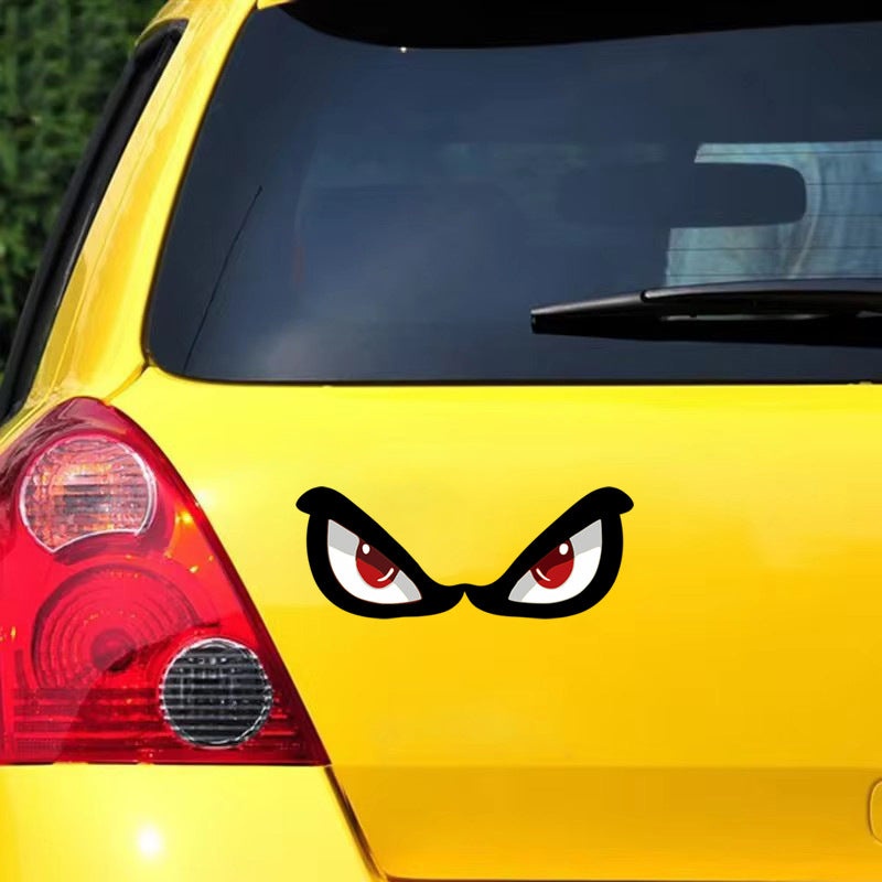 3D Simulation Sticker de requin Eye Rearview Mirror Décoration
