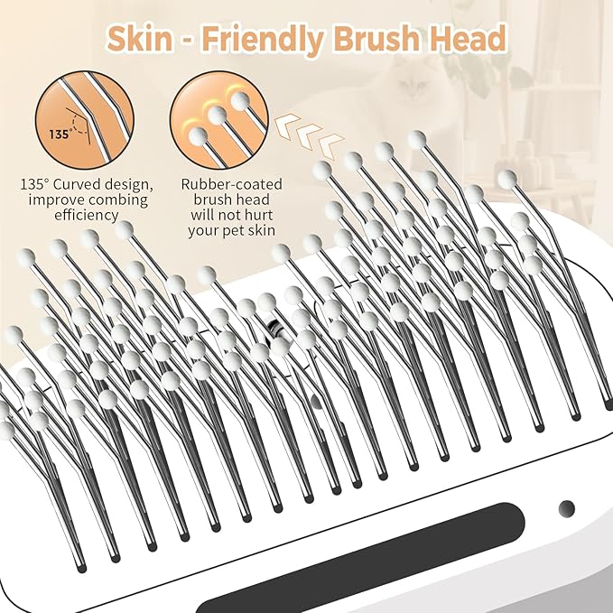 3 en 1 brosse à vapeur de chat