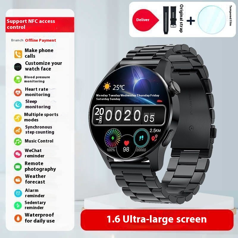 Bracelet de sport Smart Watch Homme Pression artérielle Bluetooth