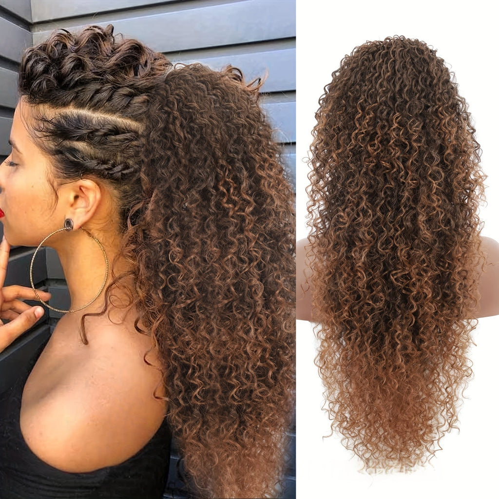 Perruque synthétique de style africain