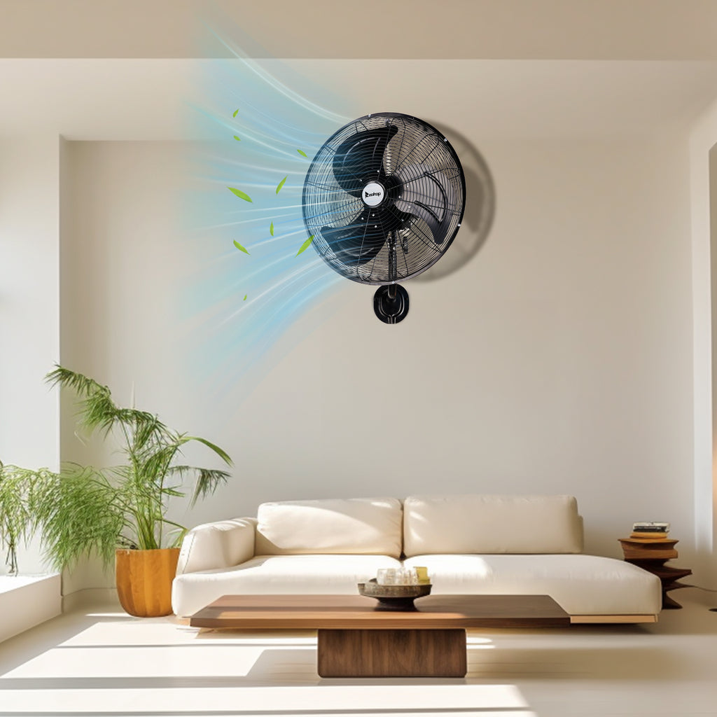 Eventail mural oscillant haute vélocité de 18 pouces