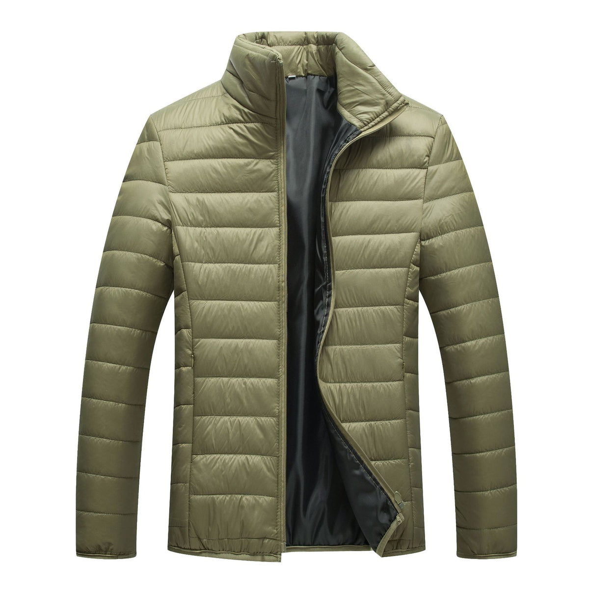Vêtements rembourrés en coton pour hommes de couleur candy zipper