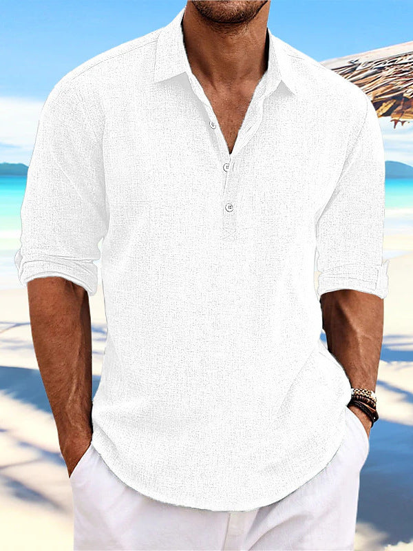 Vêtements pour hommes Pullover d'été Doublure de la mode jeunesse loin à manches longues maison chemise casual.