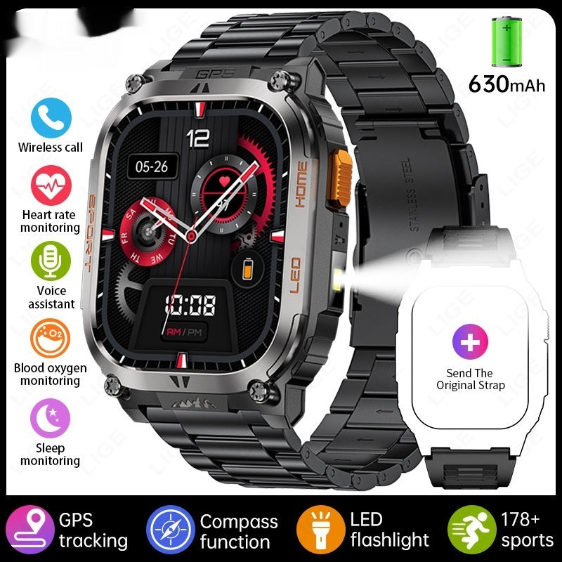 Smartwatch grand écran avec fonction d'appel Bluetooth