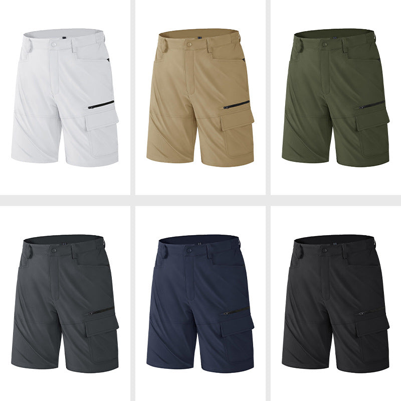 Vente d'été pour hommes Quick-Dry Respirant Cool Loose Pantalons élastiques de cyclisme extérieur