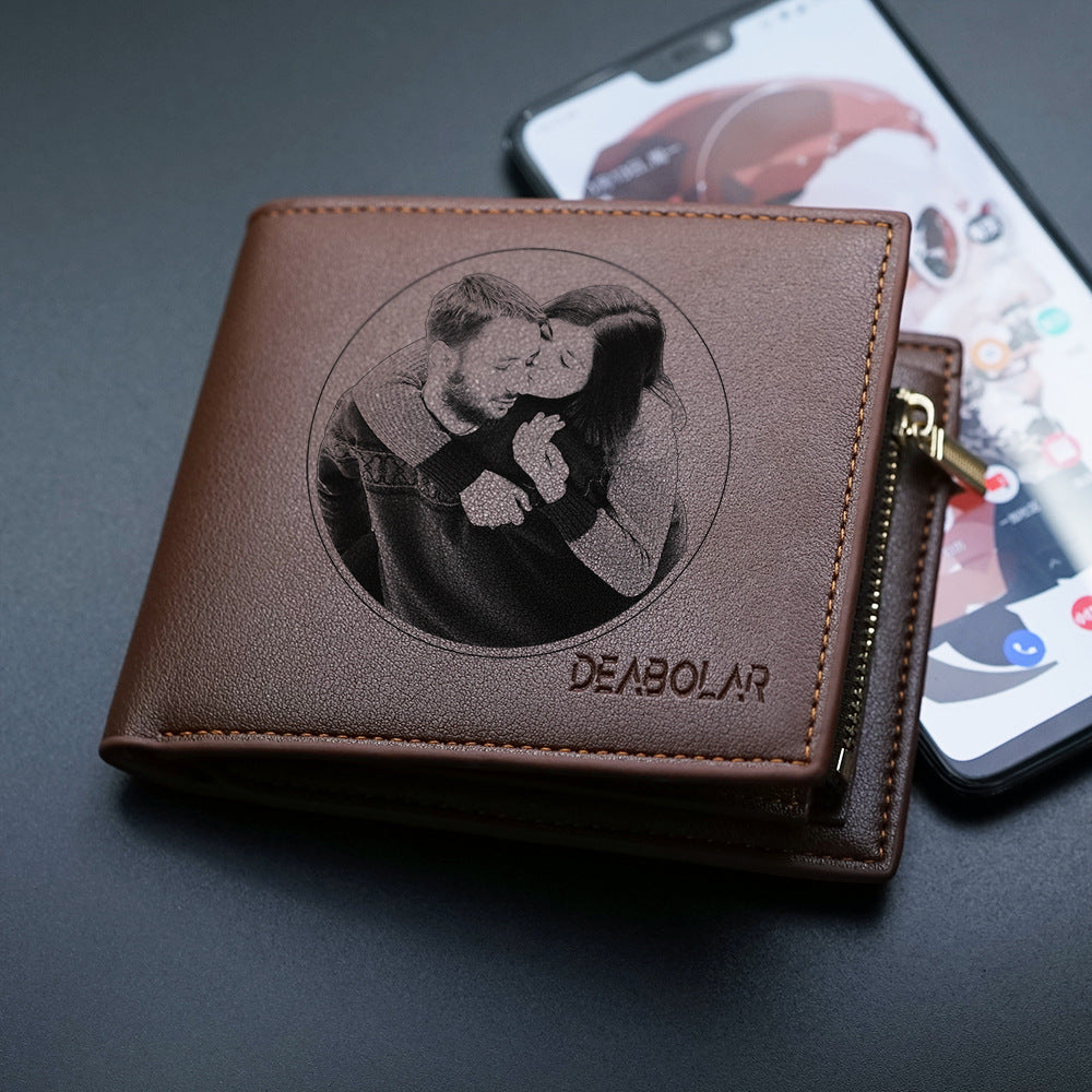 Porte-monnaie pour hommes Zipper Accessoires Saint Valentin