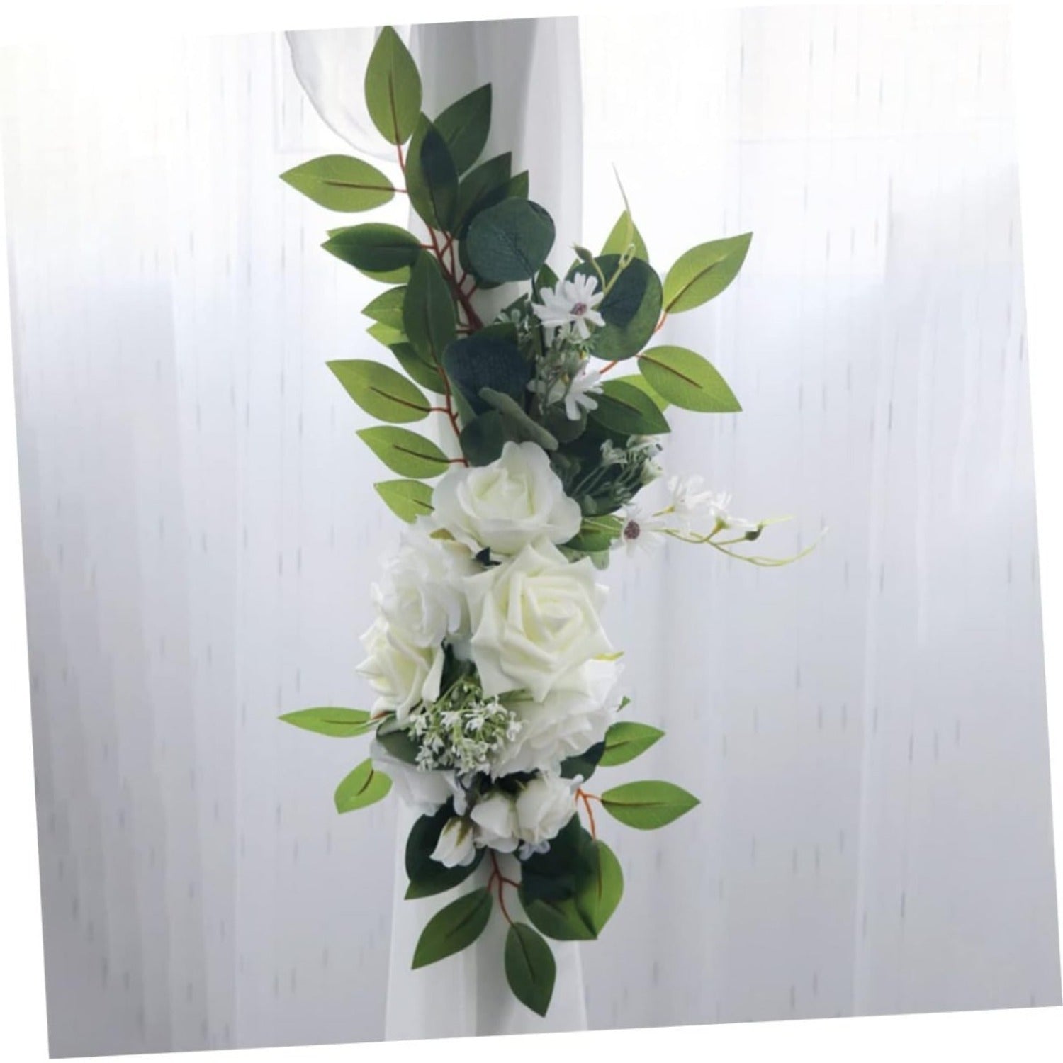 Lot de 2 décorations de fleurs artificielles