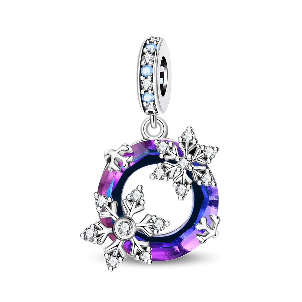 Bracelet de bricolage en cuivre plaqué argent perlé et pendentif