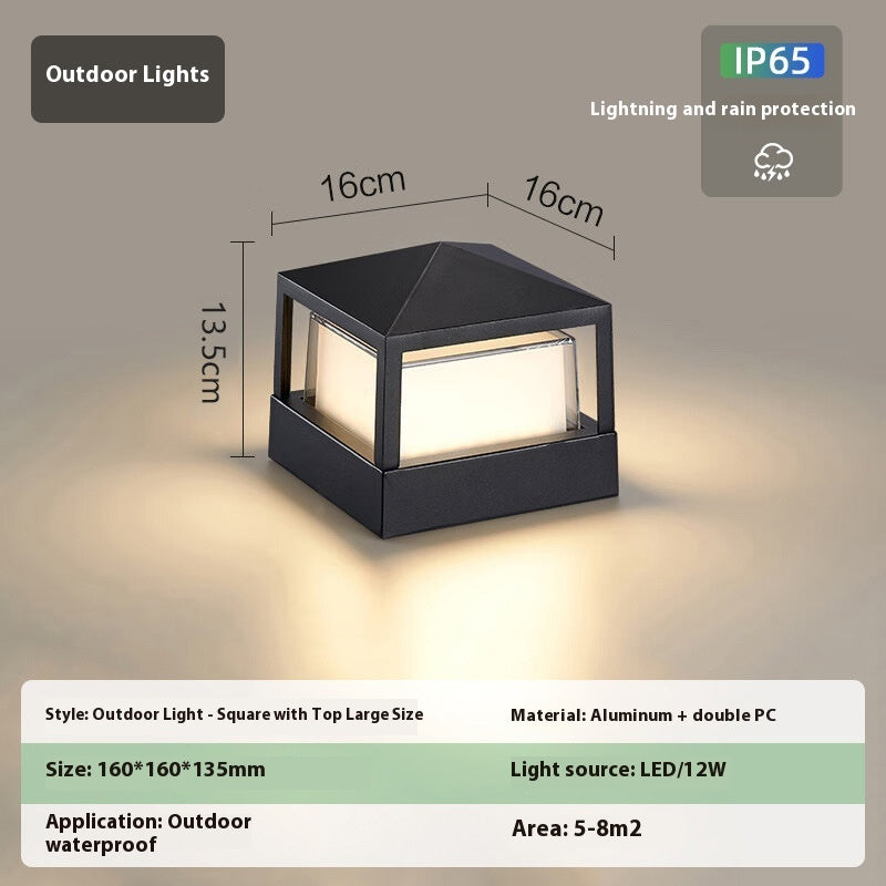 Lampe murale extérieure en aluminium