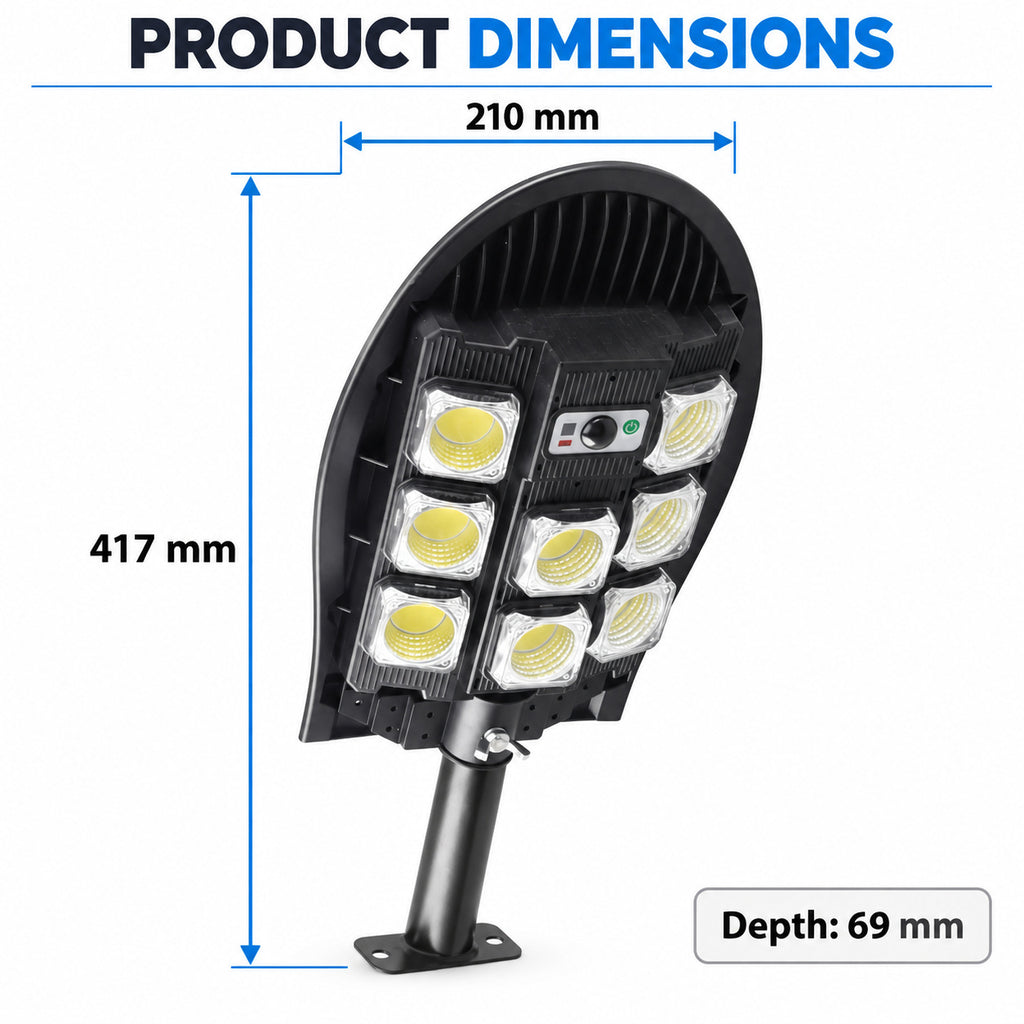 Solar Powered Motion Sensor COB Garden Light W7103B 3 Pour la décoration de jardin LED Landscape Li