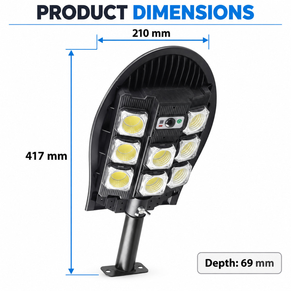 Solar Powered Motion Sensor COB Garden Light W7103B 3 Pour la décoration de jardin LED Landscape Li