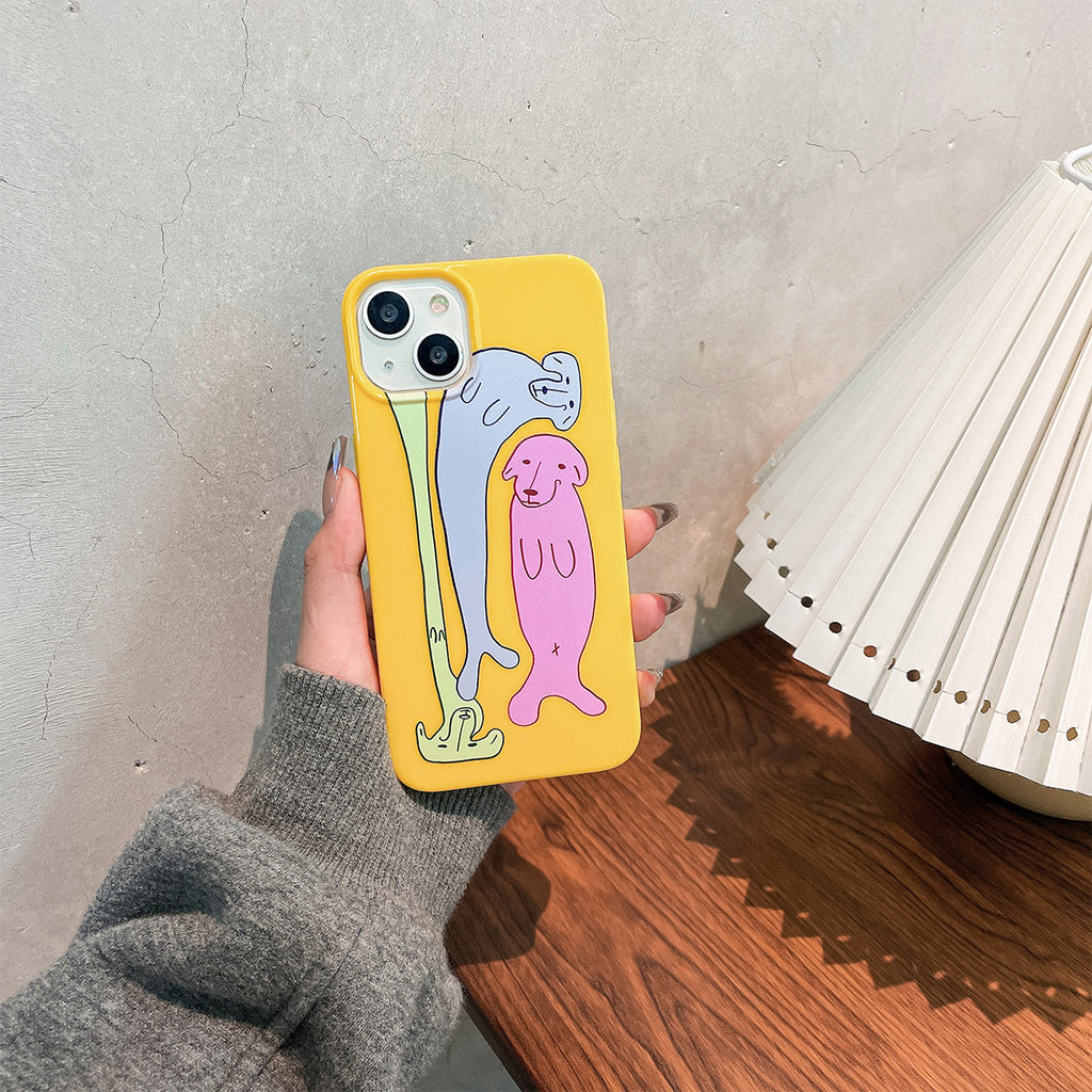 Housse de téléphone pour chien anti-chute tout compris