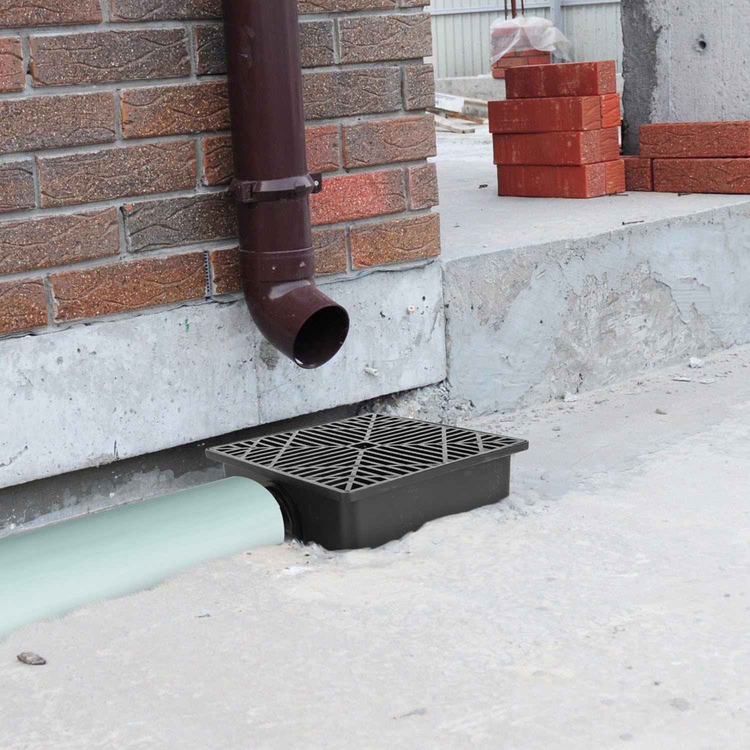 2Pcs Gutter Downspout Extension pour Printemps Été Accueil Innovation Faible Profil Pas de Digg profond
