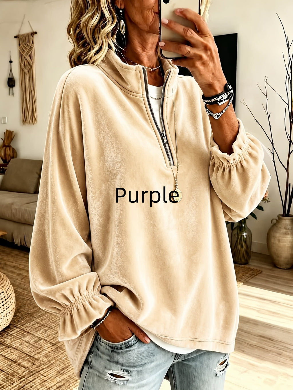Polyester blouse