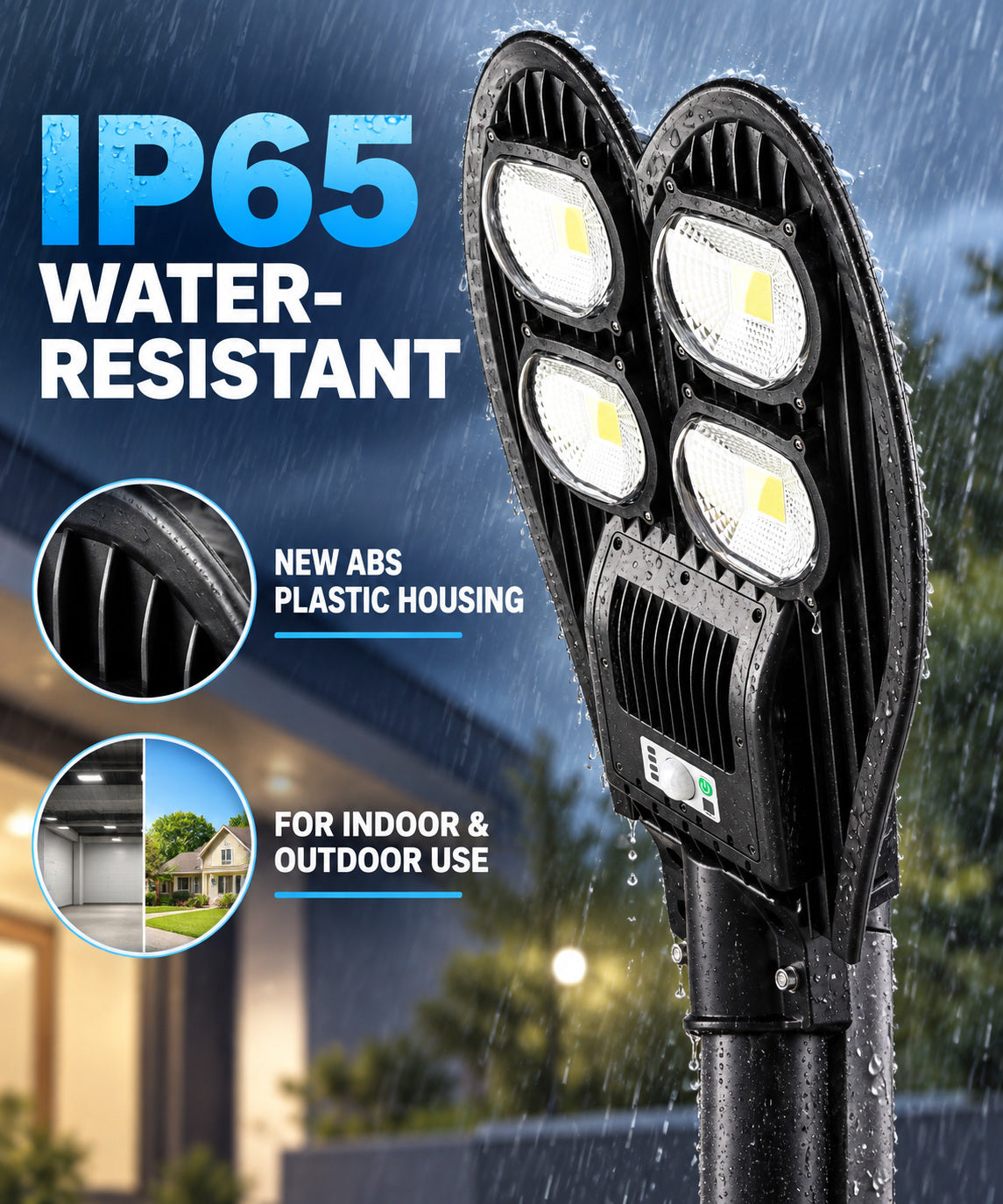 Solar Powered Motion Sensor Waterproof COB LED lampe de travail pour la réparation automatique W762B Street 10W
