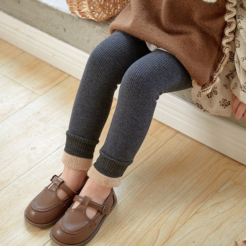 Leggings bébé Pantalons épais doublés de polaire