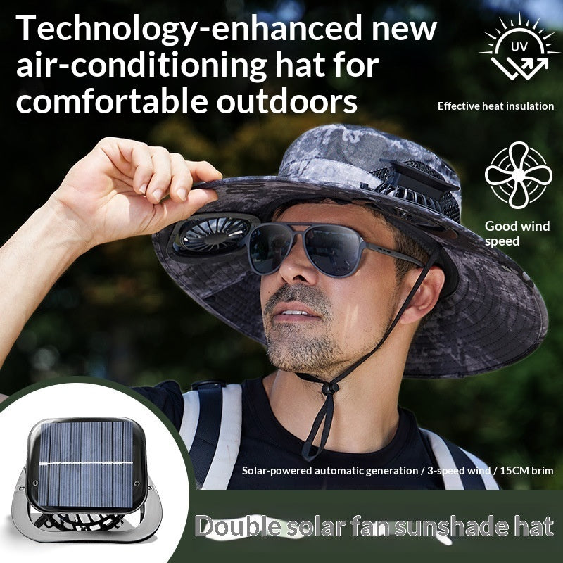Chapeau d'éventail de pulvérisation Cooling Sunshade Chapeau Fisherman