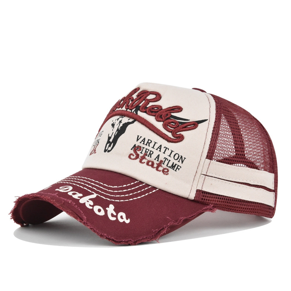 Casquette de baseball identique pour hommes et femmes avec logo de tête de Bull Embossed