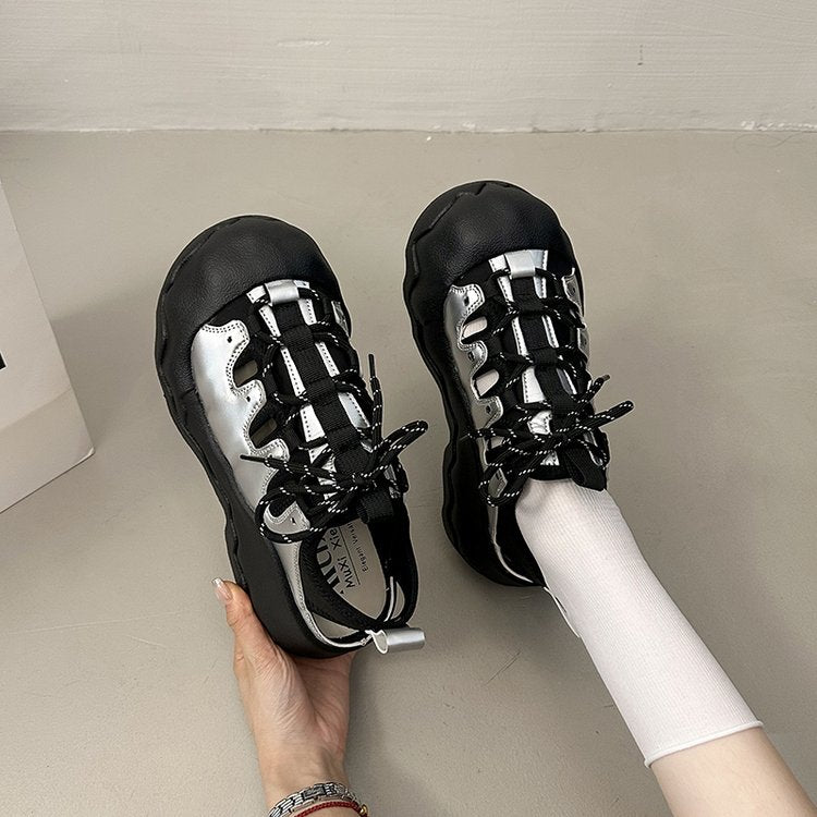 Arrivée Coréen Street Style Platform Casual Beach Sandales pour les femmes