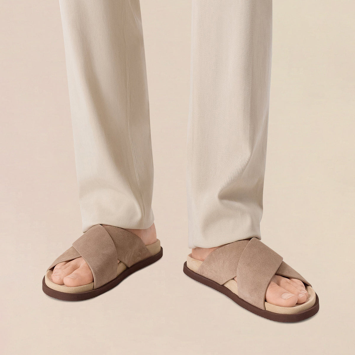 Hommes Breathable Flip-flops de plage épais