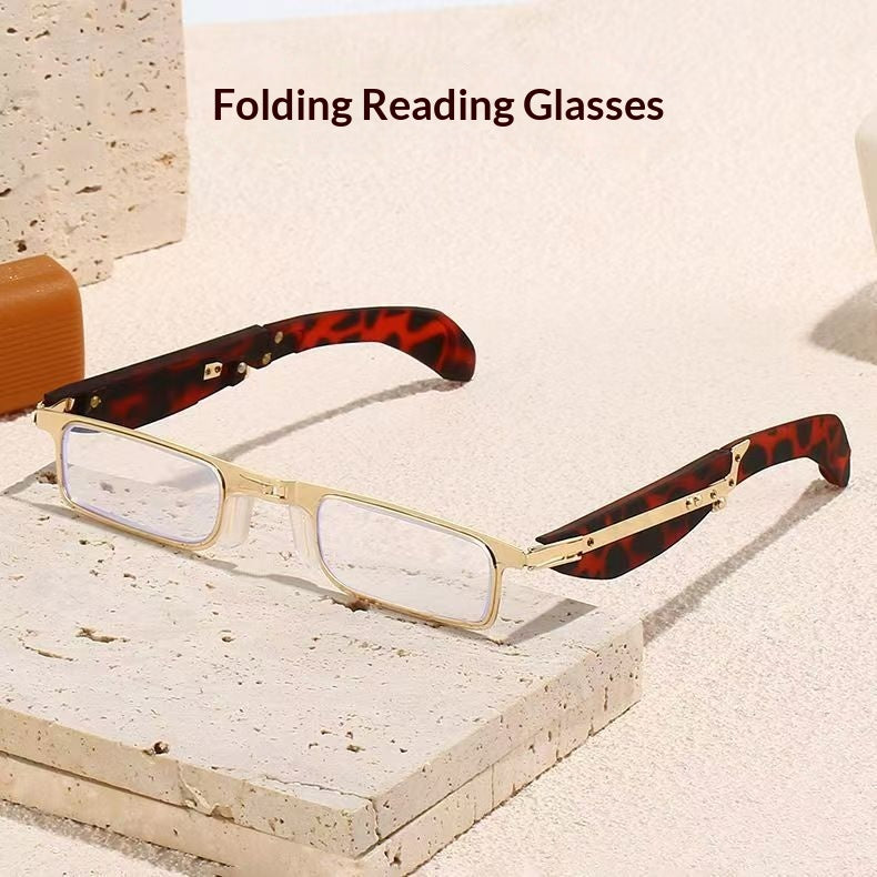 Lunettes de lecture portable mini pliables anti-bleu-léger