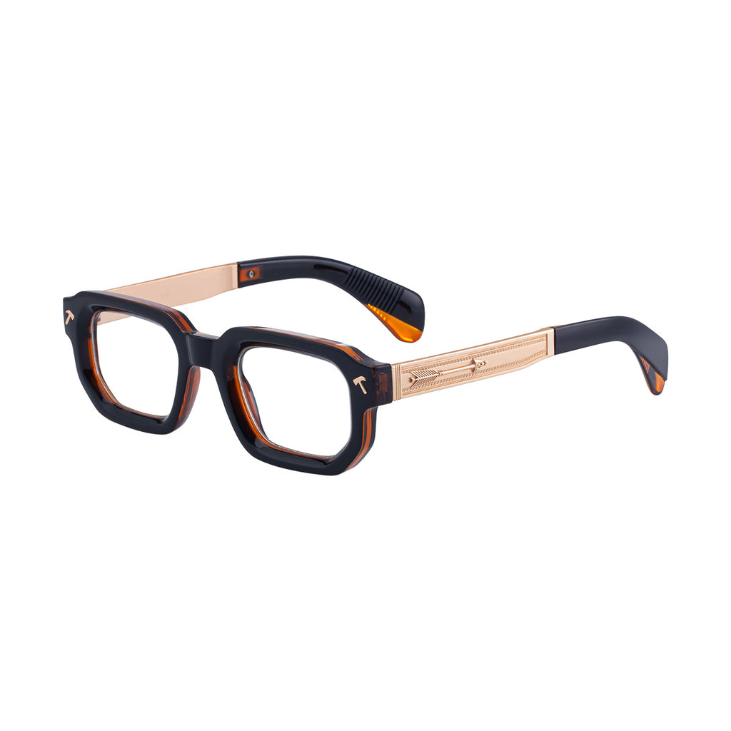 Lunettes de soleil européennes et américaines Fashion Square Frame pour hommes sans ordonnance