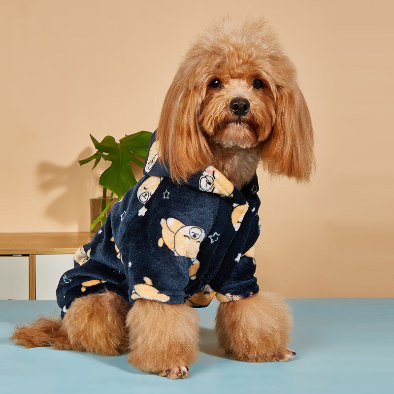 Manteau en peluche chaude pour petits chiens