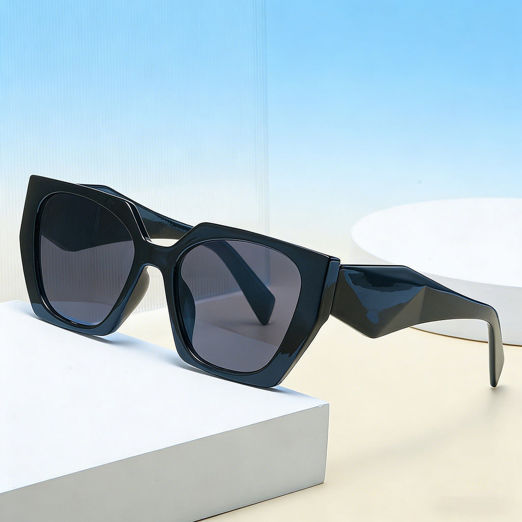 Lunettes de soleil à large temperature Cat-Eye pour femmes