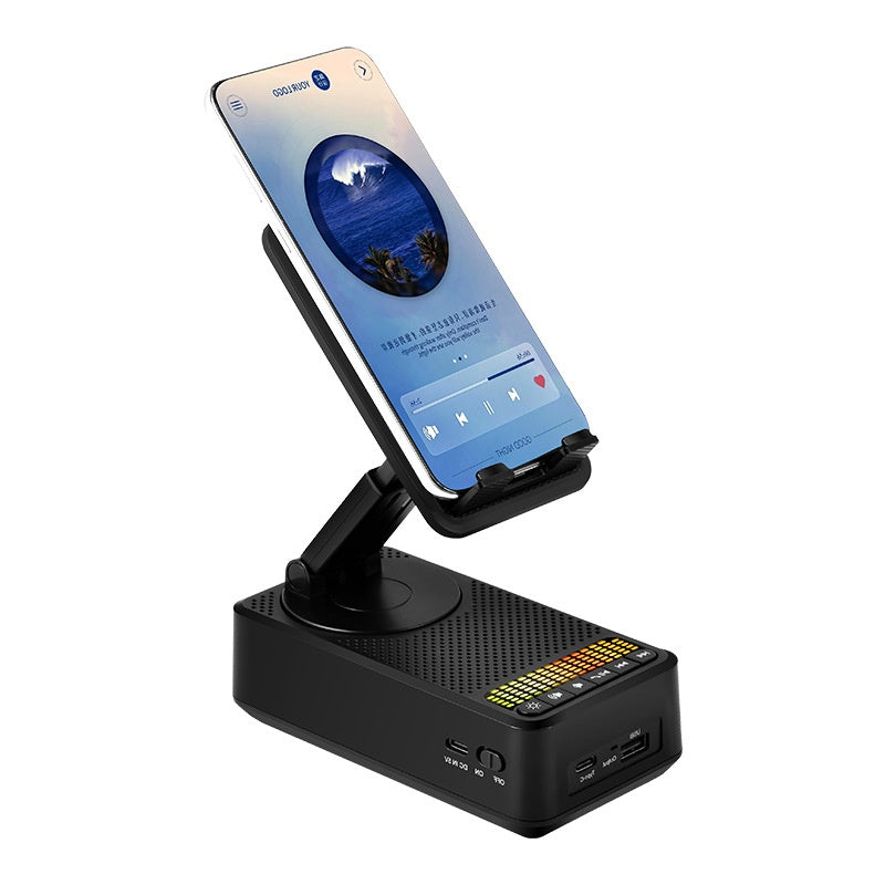 Multifonctionnel Mobile Mobile Bracket Audio avec Power Bank
