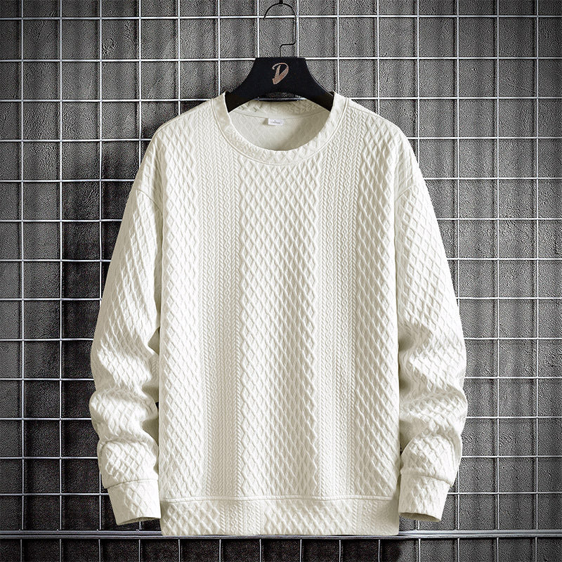 Chemise de fond en pull de cou-d'équipage casual pour hommes