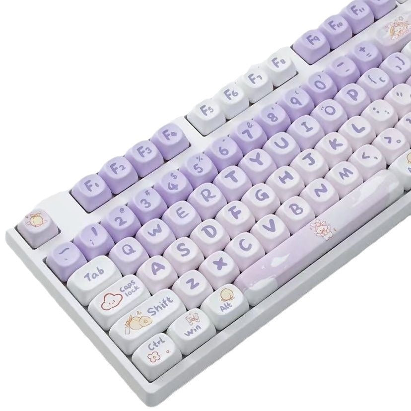 PBT Gradient Purple Lapin Key Cap Coeco Personnalisé Personnalité