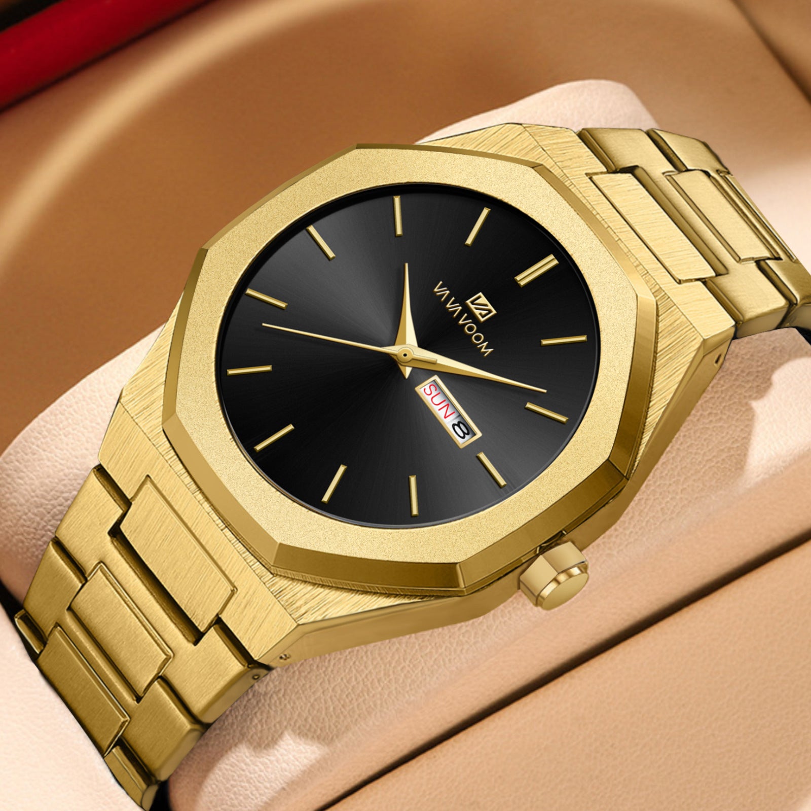 Montre homme en acier casual Business-Chain