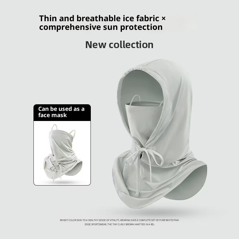 Masque visage écran solaire avec Hood Protection UV pleine face