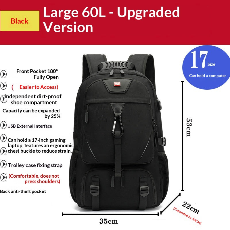 Outdoor Mountainering Waterproof Sac à bagages de voyage extra grande capacité