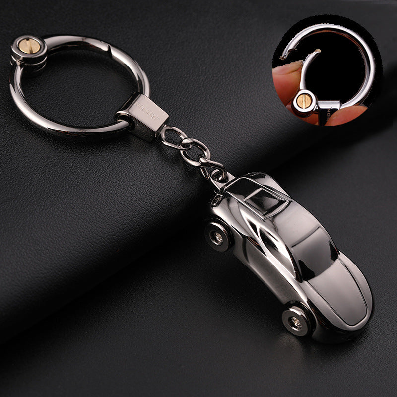 Porte-clés mignon de voiture couple lumière-sur
