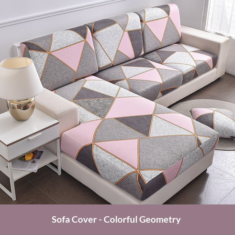 Housse de canapé encastrée haute-élastique - Slipcover Imprimé minimaliste moderne pour Chaise Lon