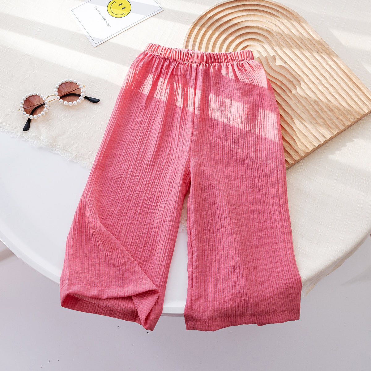 Pantalons à jambes larges pour filles Anti-moustique simple