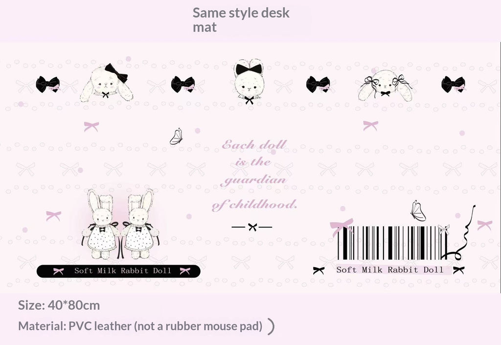 Casquettes PBT de hauteur originale avec le design de lapin Cuaicai