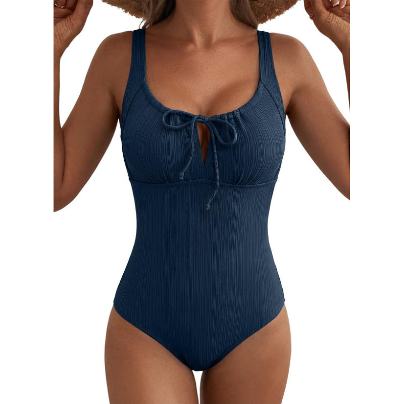 Maillot de bain texturé avec tummy-control