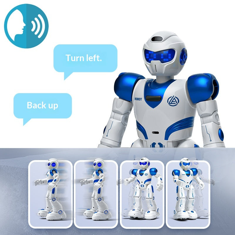 Robot intelligent télécommandé pour enfants avec commande vocale et fonctions musicales multiples