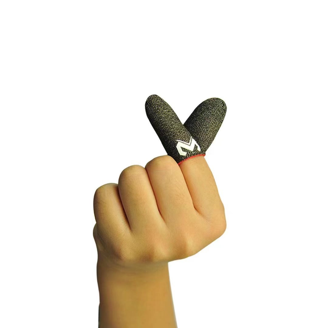 Slim Silver Cloth Finger Stall Sweat-proof antidérapant