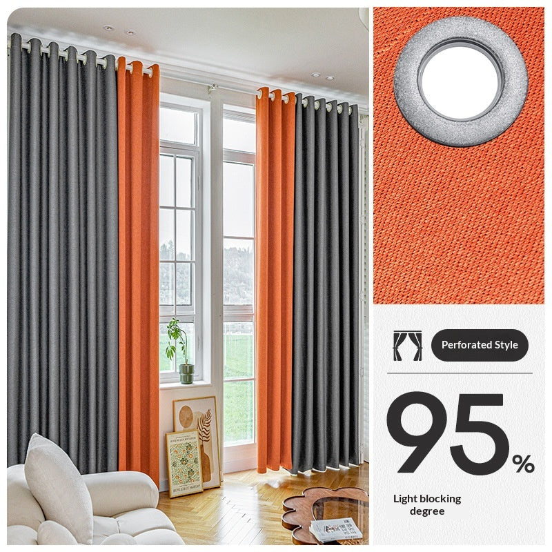 Installation sans percement haute précision noir sans rideau avec tige