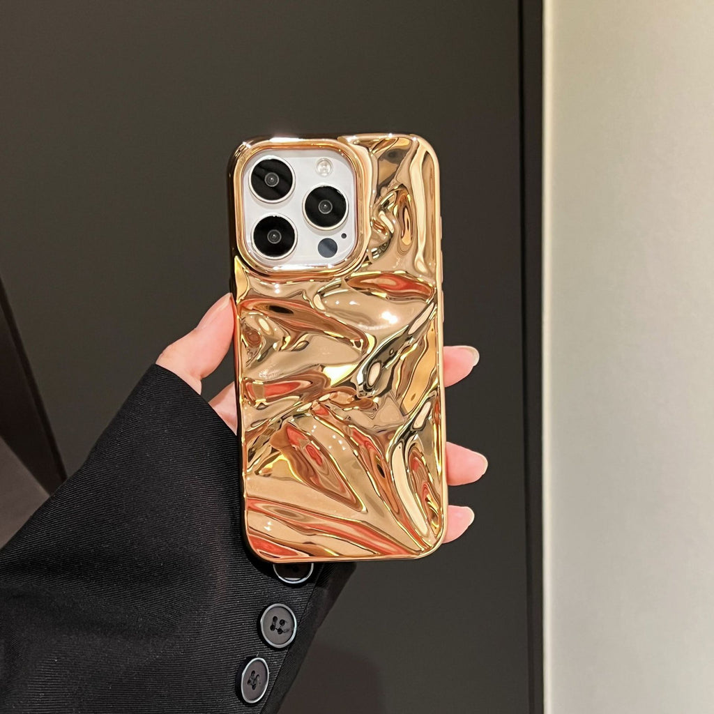 Étui de téléphone à plissé en trois dimensions